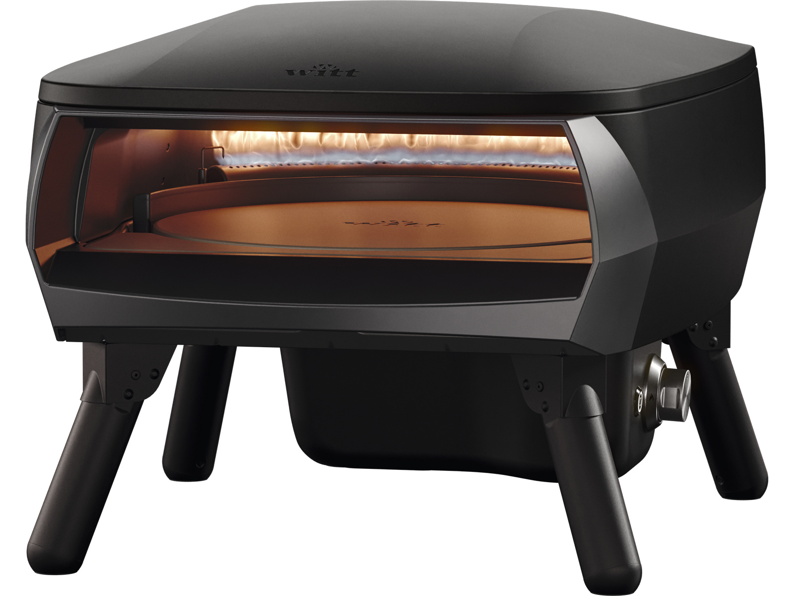 Witt Piccolo Rotante 13" Pizza Oven Mat Black