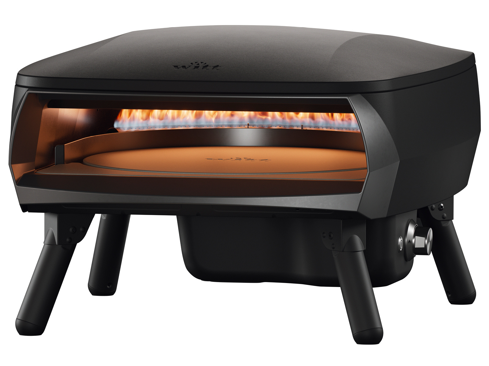 Witt Piccolo 16" Rotante Pizza Oven Mat Black