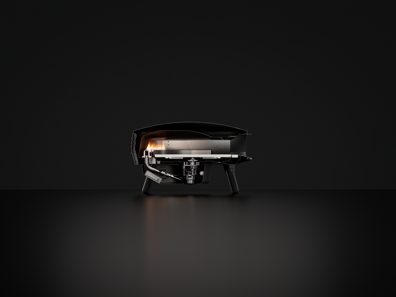 Witt Piccolo 16" Rotante Pizza Oven Mat Black