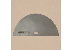 BestCharcoal Halvemaanvormige RVS Bakplaat Griddle voor Kamado Compact
