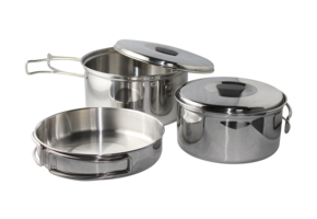 Enders Culina draagbare RVS pannenset 4-delig
