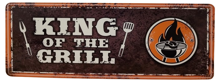 BBQ Wandbord King of the Grill 36 x 13 cm