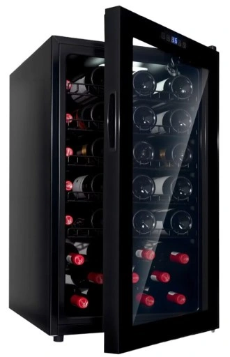 El Fuego Wijnkoelkast 41 flessen - vol glazen deur