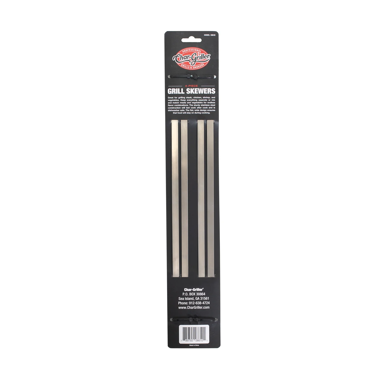Char-Griller RVS spiezen, set van 4