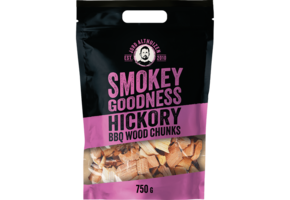 Smokey Goodness BBQ Wood Hickory Chunks 750 g