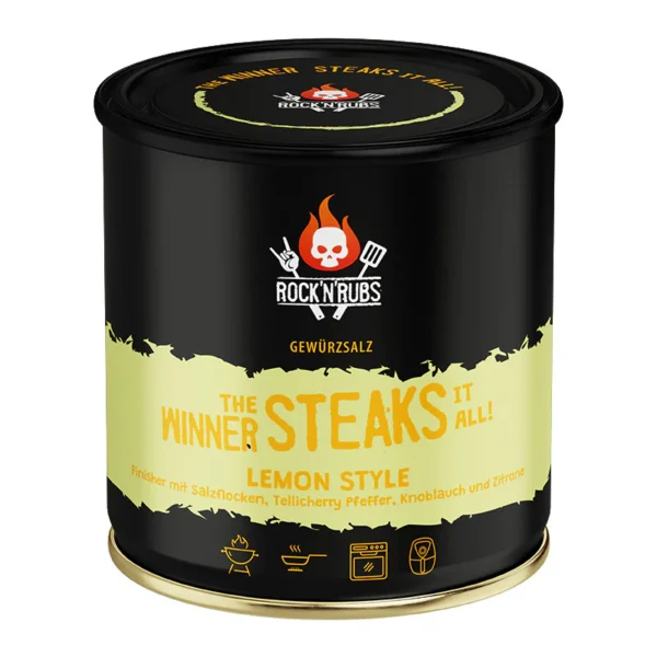 Rock'N'Rubs The winner steaks it all – Lemon Style 180 g