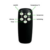 El Fuego In- opbouwsfeerhaard Cortina 110 x 34 x 12,5 cm