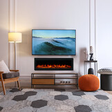 El Fuego In- opbouwsfeerhaard Cortina 110 x 34 x 12,5 cm