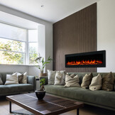 El Fuego In- opbouwsfeerhaard Cortina 110 x 34 x 12,5 cm