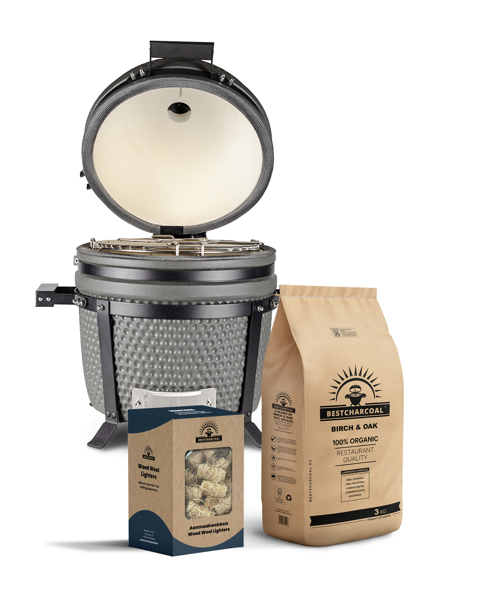 BestCharcoal Kamado Compact - Black Friday Bundel