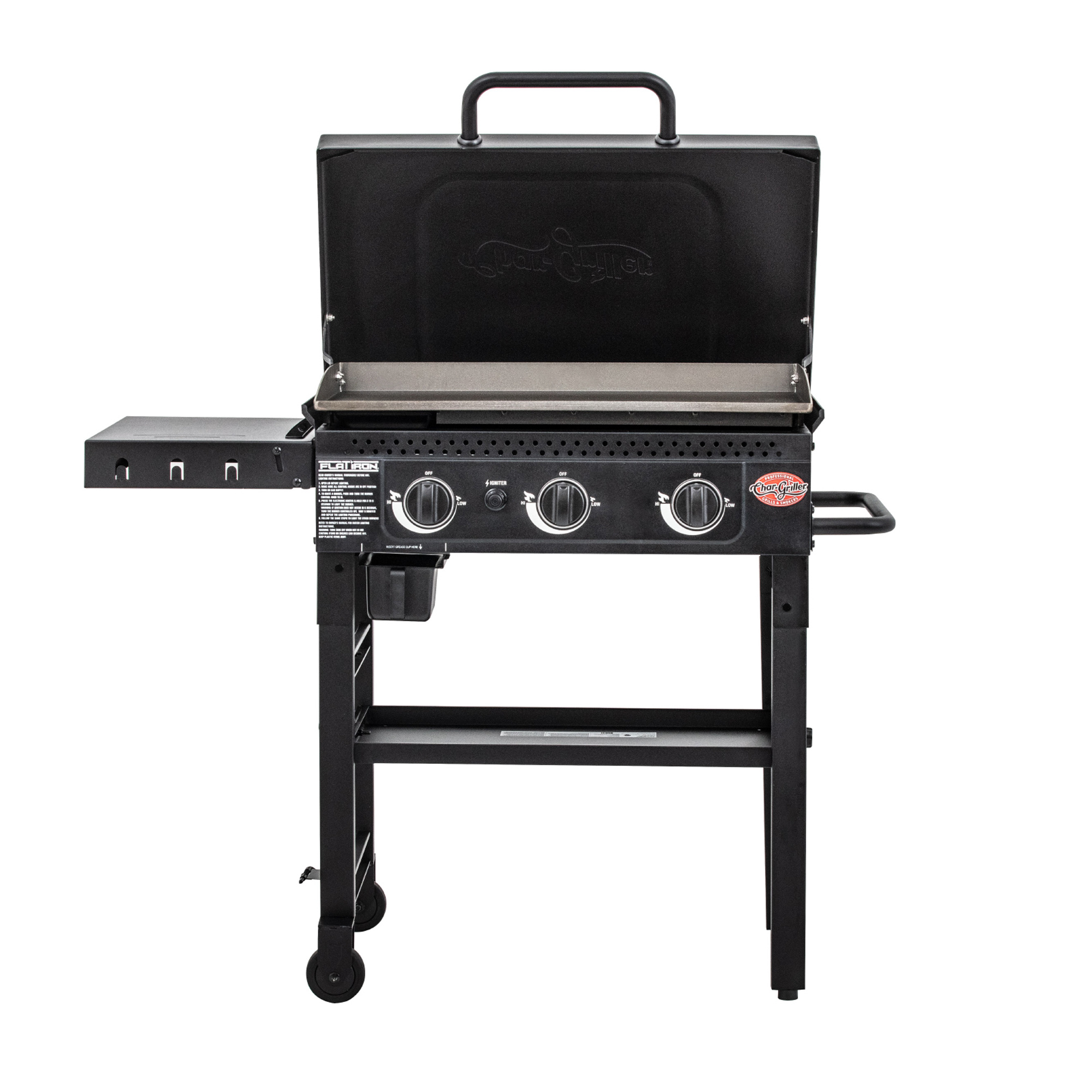 Char-Griller Flat Iron 3B 3-pits Plancha gasbarbecue (Showmodel)