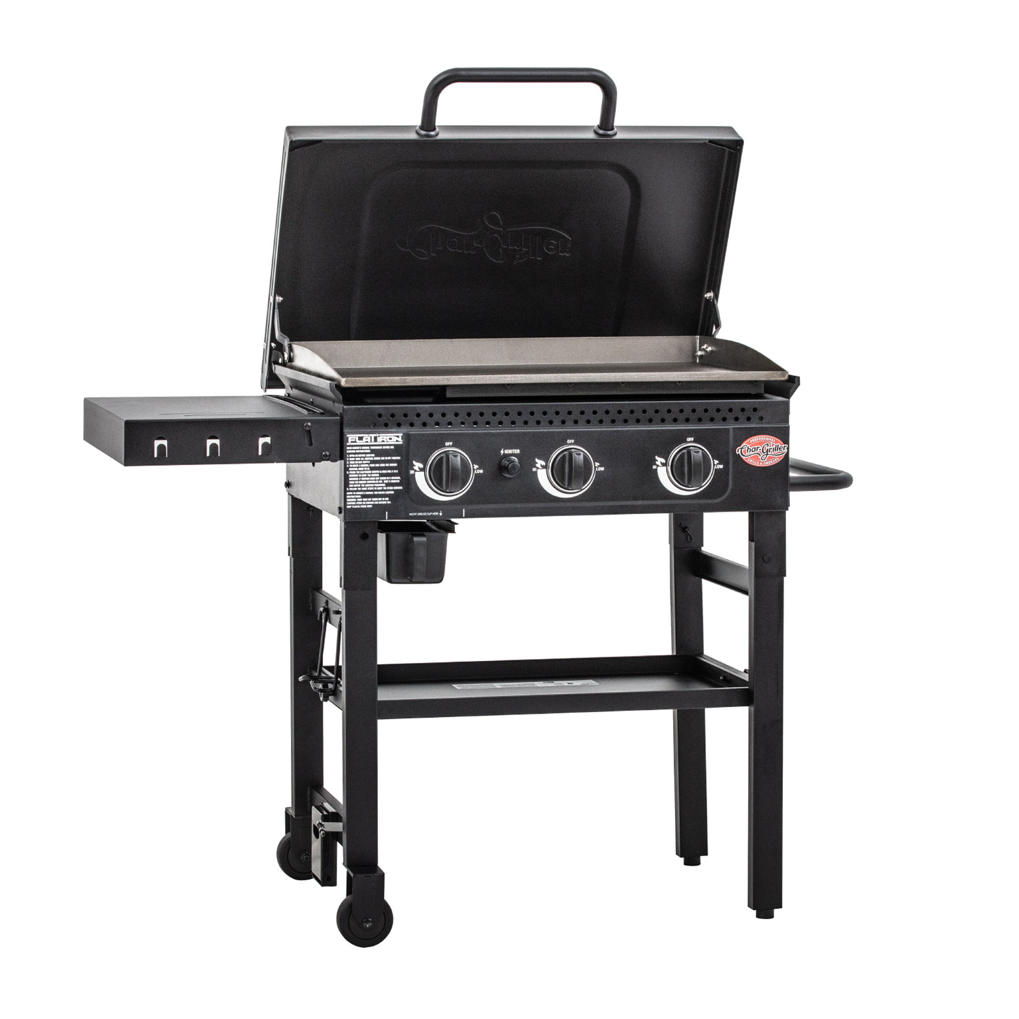 Char-Griller Flat Iron 3B 3-pits Plancha gasbarbecue (Showmodel)