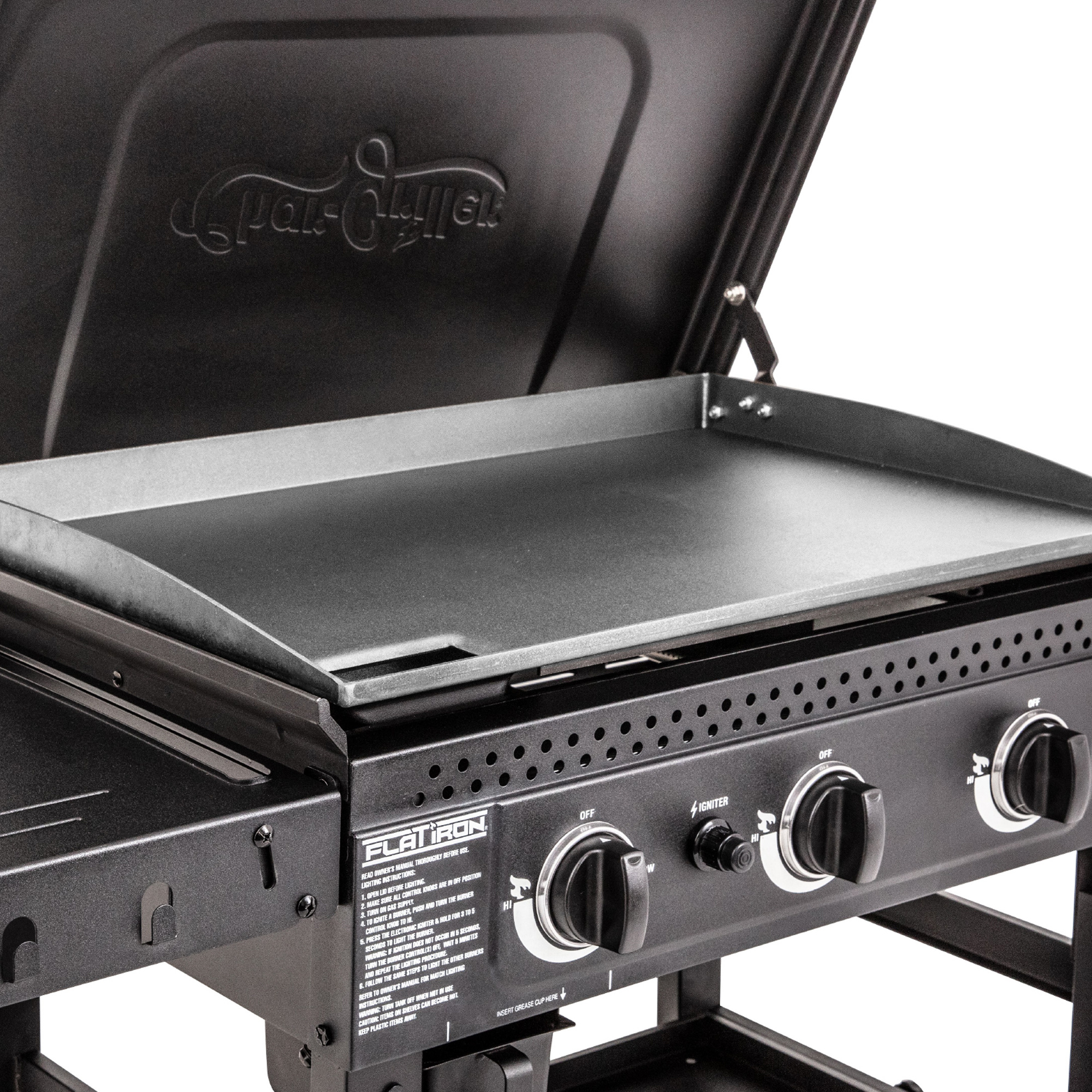 Char-Griller Flat Iron 3B 3-pits Plancha gasbarbecue (Showmodel)