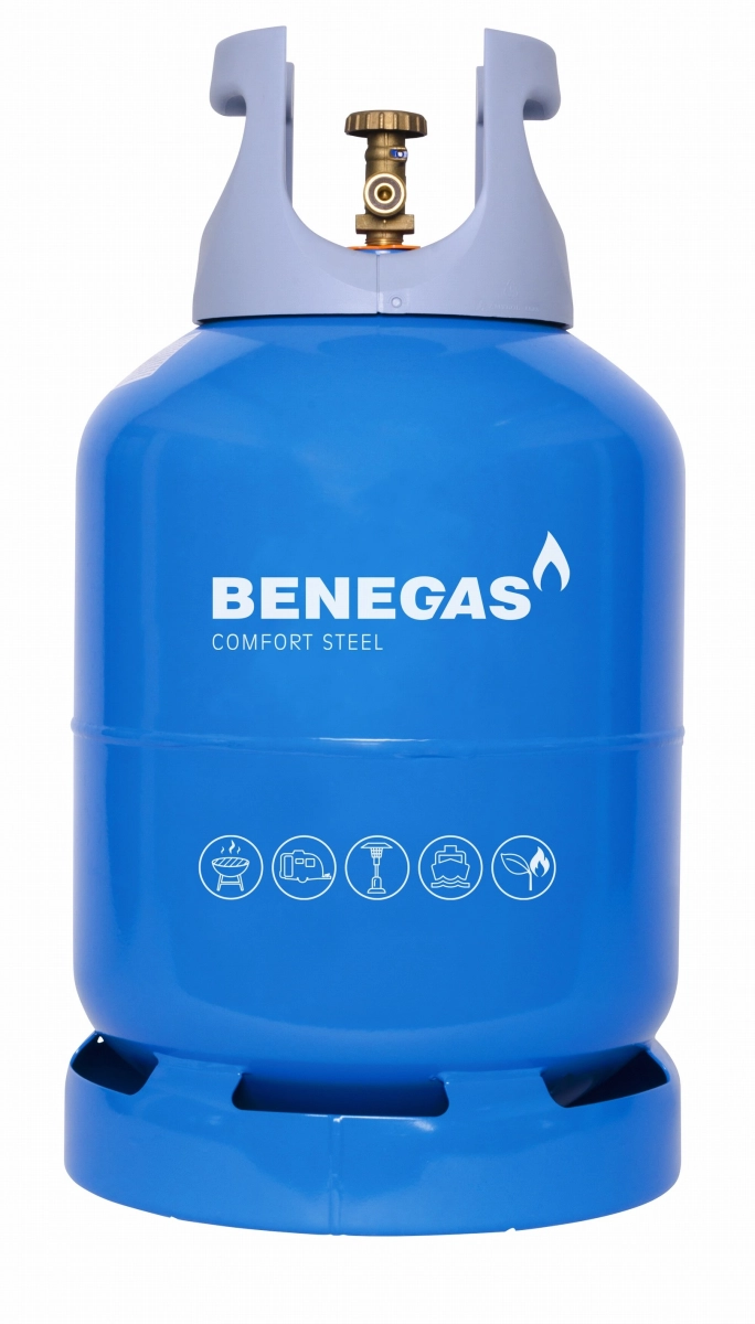 Benegas Comfortsteel gasfles 9,5 kg Vulling