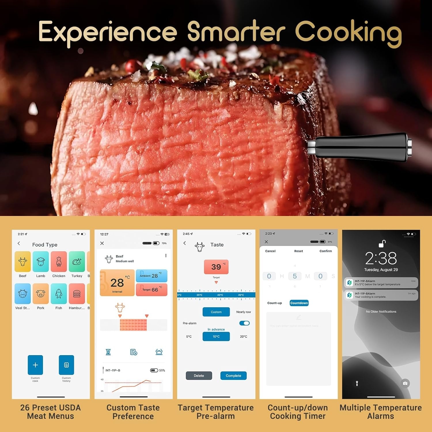 INKBIRD INT-11P-B Draadloze Smart Thermometer