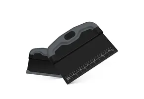 Witt Pizzadeeg Schraper Soft Grip | Zwart