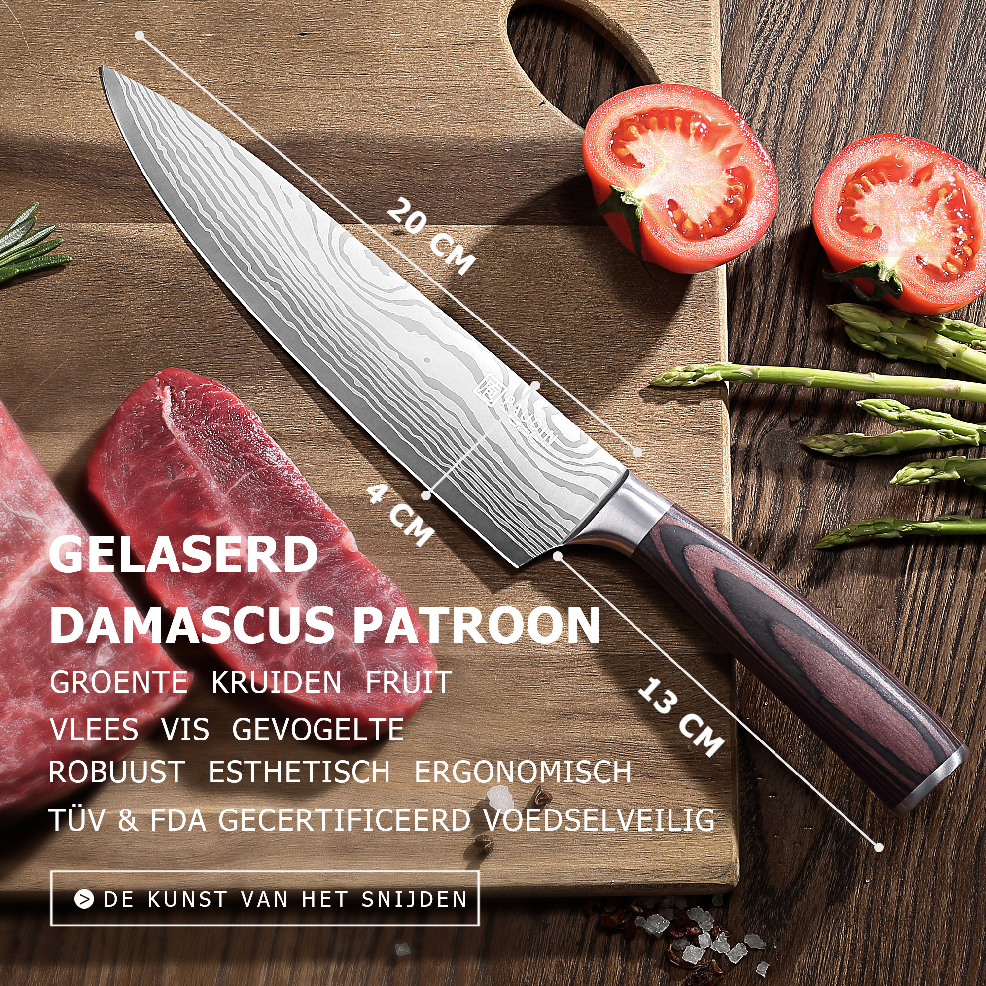 Paudin N1 Koksmes 20 cm - Universal