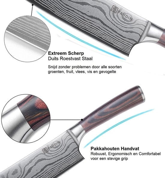 Paudin N6 Nakiri 17,5 cm - Universal