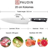 Paudin D1 Koksmes 20 cm – Ultra Dark