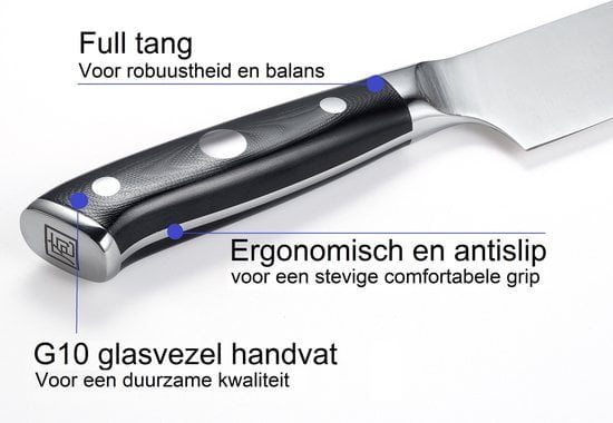 Paudin D1 Koksmes 20 cm – Ultra Dark