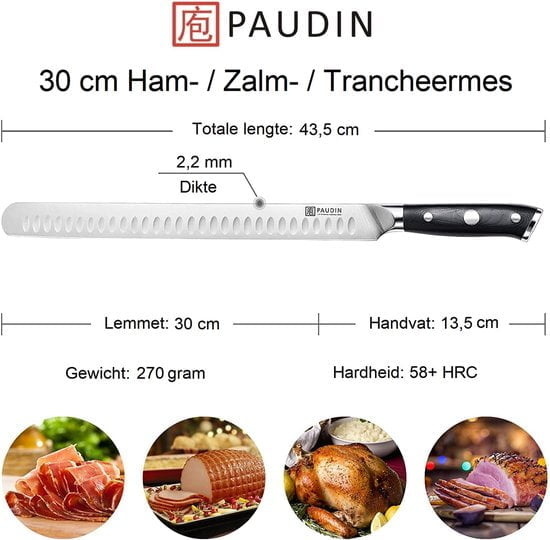 Paudin D8 Trancheermes 20 cm – Ultra Dark
