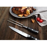 Paudin D9 Vleesmes en Vork 20 cm – Ultra Dark