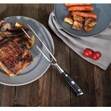 Paudin D9 Vleesmes en Vork 20 cm – Ultra Dark