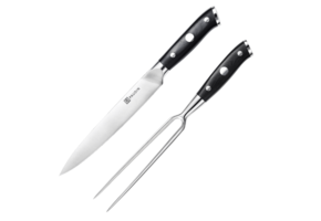 Paudin D9 Vleesmes en Vork 20 cm – Ultra Dark