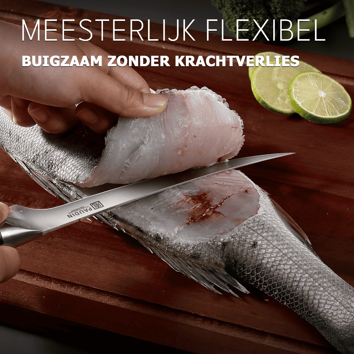 Paudin D10 Fileermes 15 cm – Ultra Dark