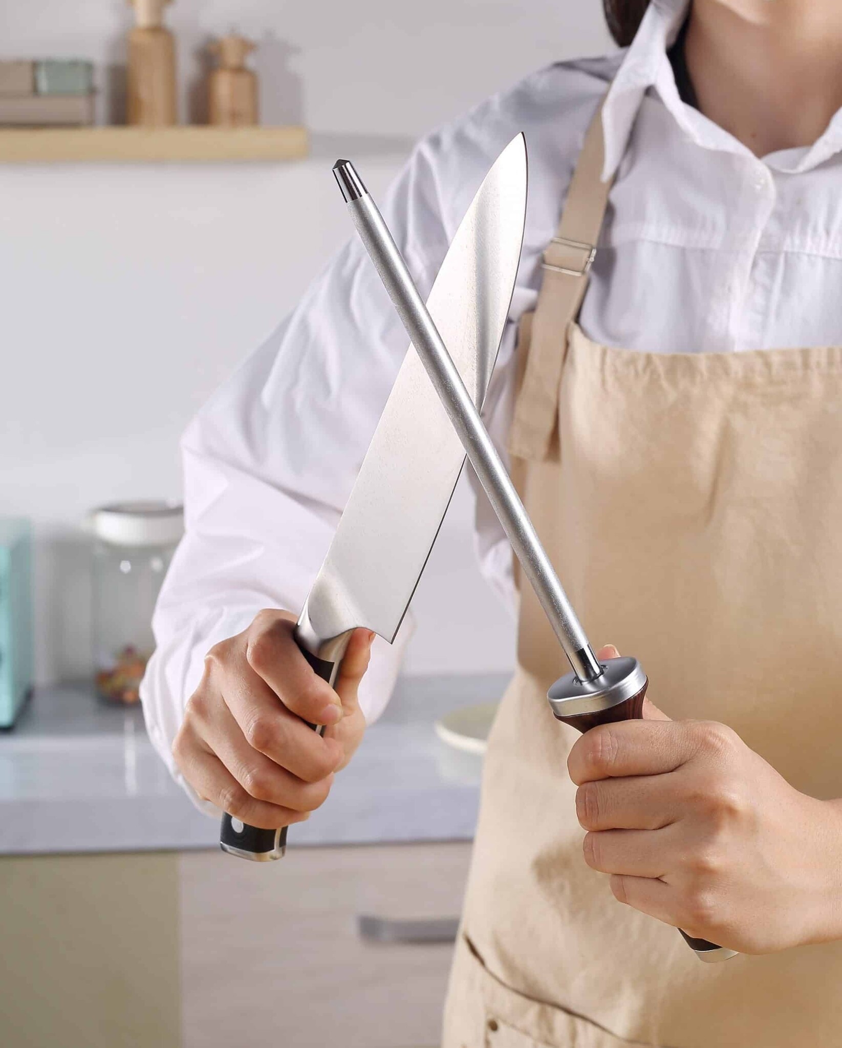 Paudin NH2 Premium Aanzetstaal – Damascusstaal