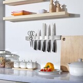 Paudin KB2 Magnetische Messenhouder 45 cm – Geborsteld RVS