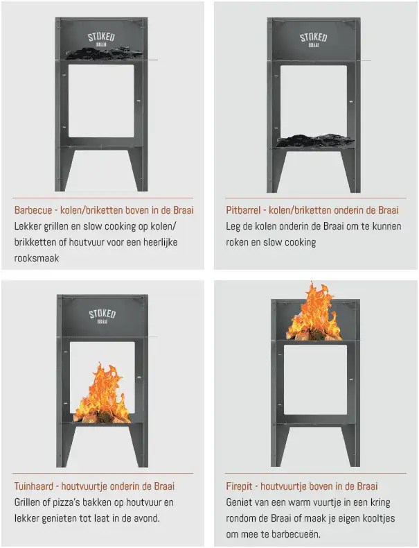 Stoked Braai Premium BBQ, Tuinhaard & Pizzaoven set