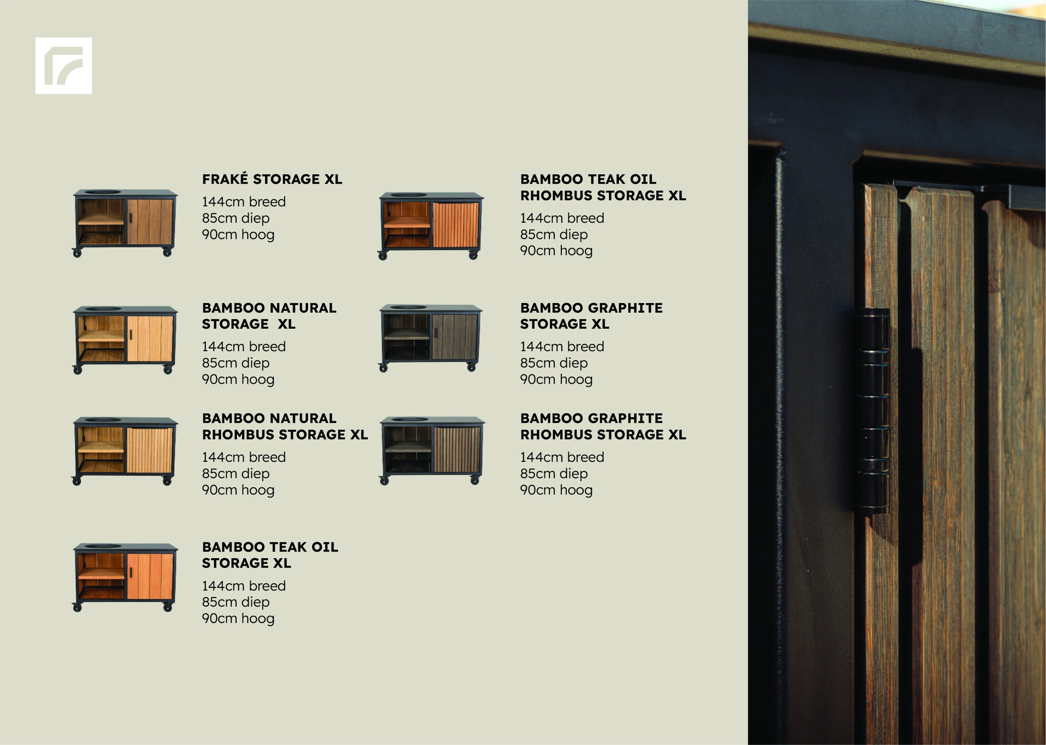 FRAAII Storage XL Buitenkeuken - Kamadomeubel