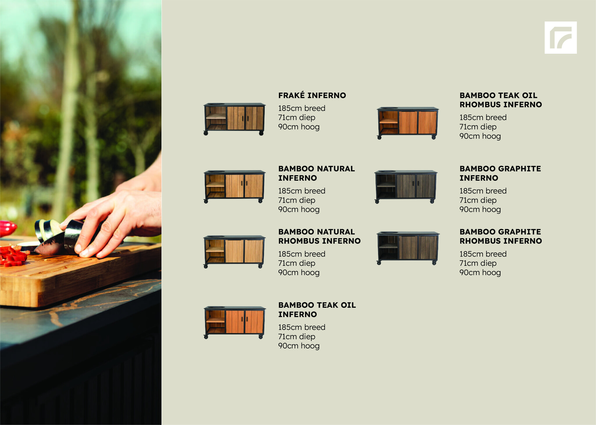 FRAAII Inferno Buitenkeuken - Kamadomeubel