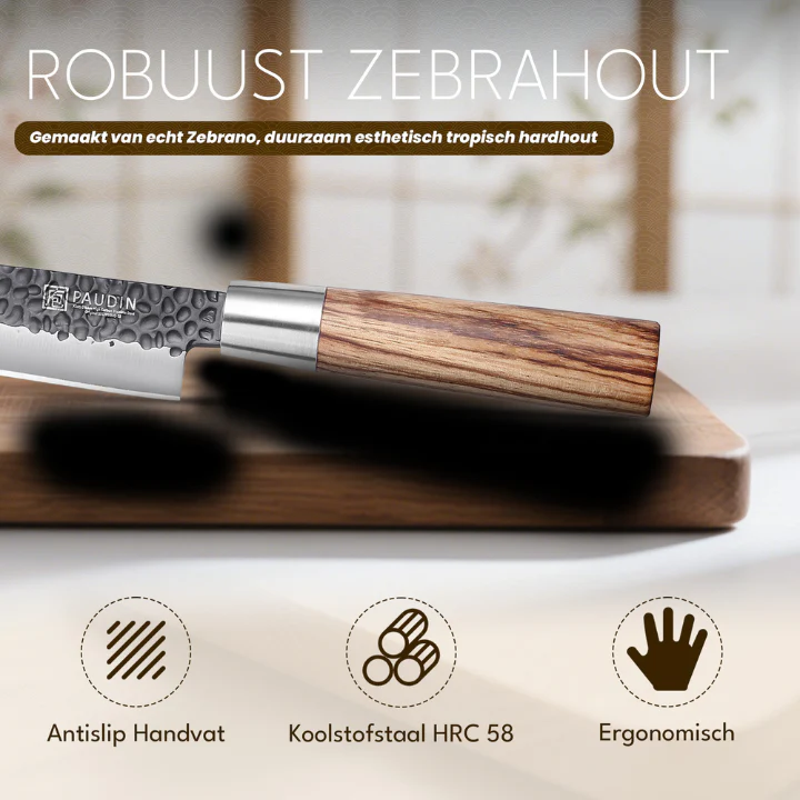 Paudin HB1 Sashimi- & Vleesmes 27,5 cm - Hammer Black