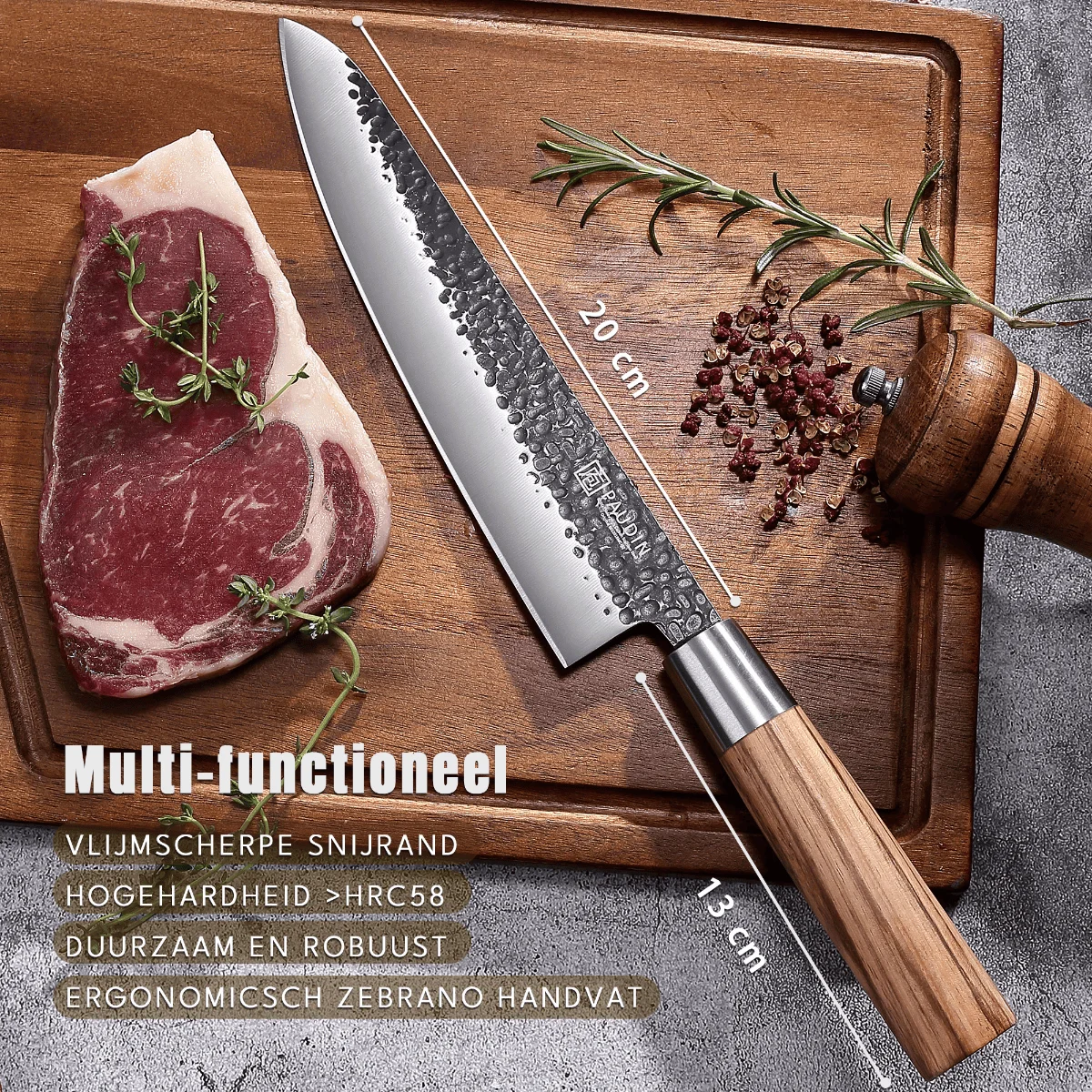 Paudin HB4 Koksmes 20 cm - Hammer Black