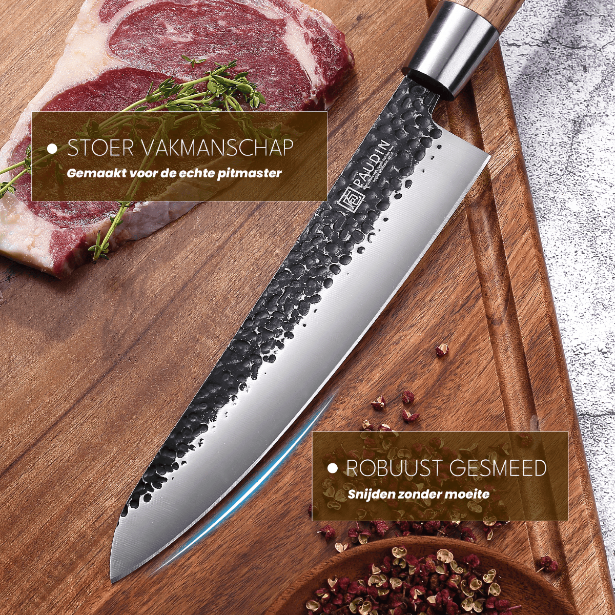 Paudin HB4 Koksmes 20 cm - Hammer Black