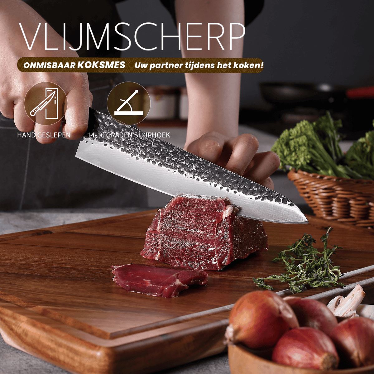 Paudin HB4 Koksmes 20 cm - Hammer Black