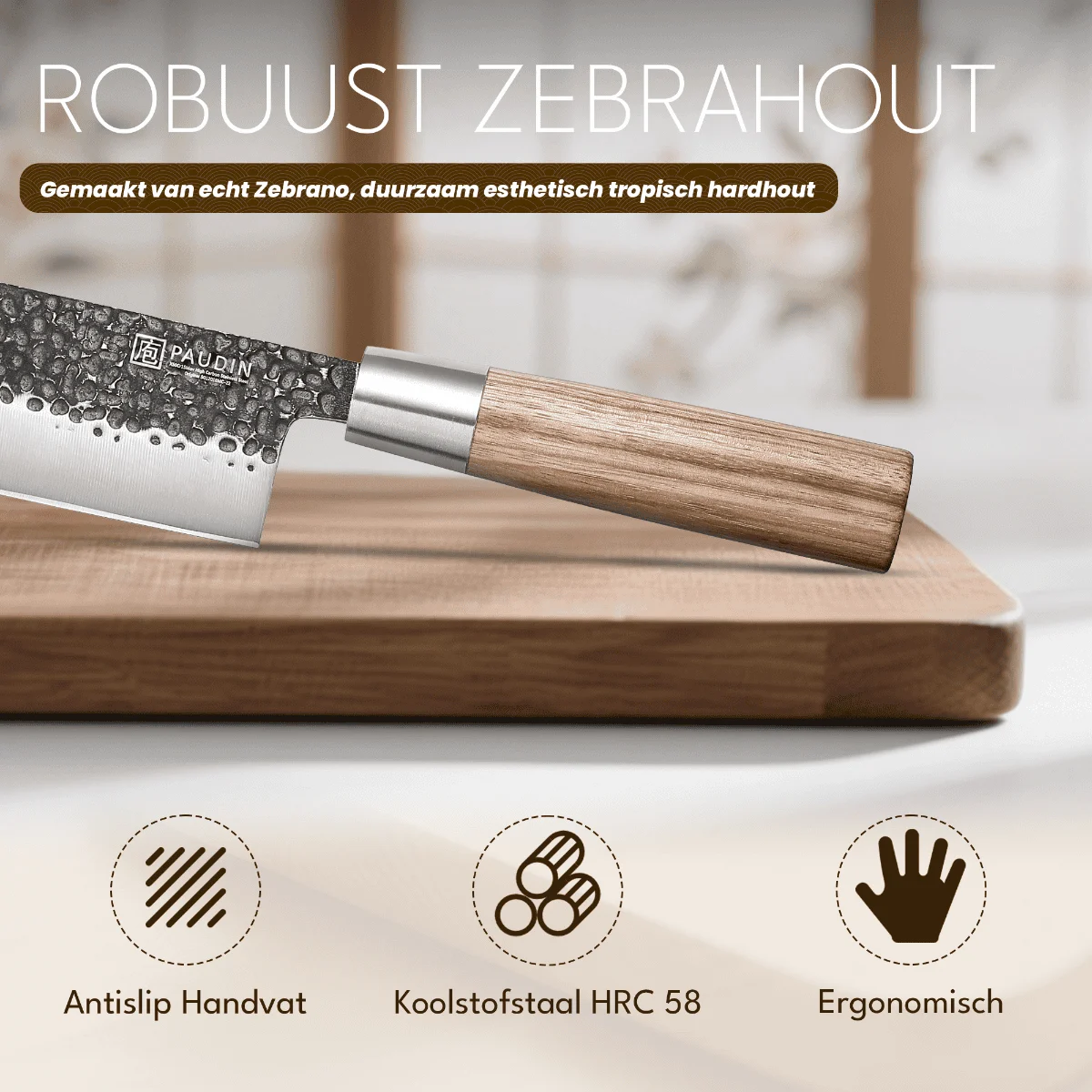 Paudin HB7 Nakirimes 17,5 cm - Hammer Black