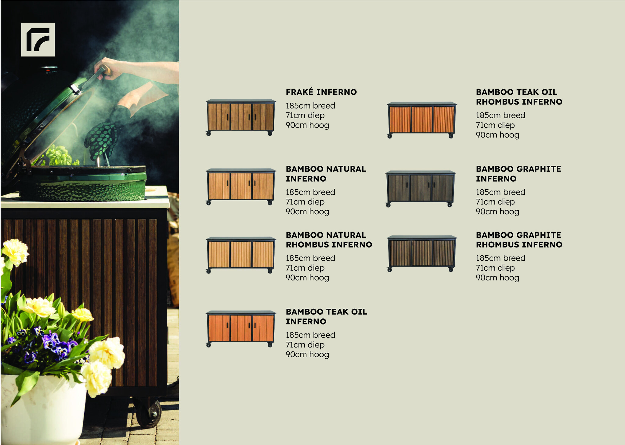 FRAAII Mise en Place Inferno Buitenkeuken - Tafel