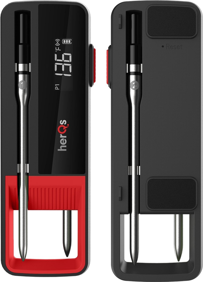 HerQs Double Max Draadloze BBQ Thermometer