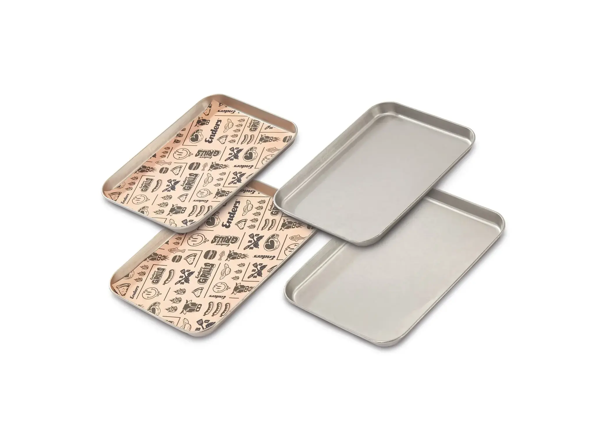 Enders RVS Serveertray Set 4-delig 25 x 18,5 cm