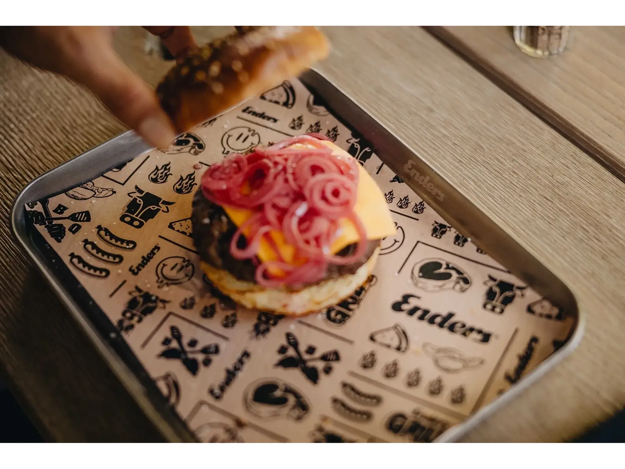 Enders RVS Serveertray Set 4-delig 25 x 18,5 cm