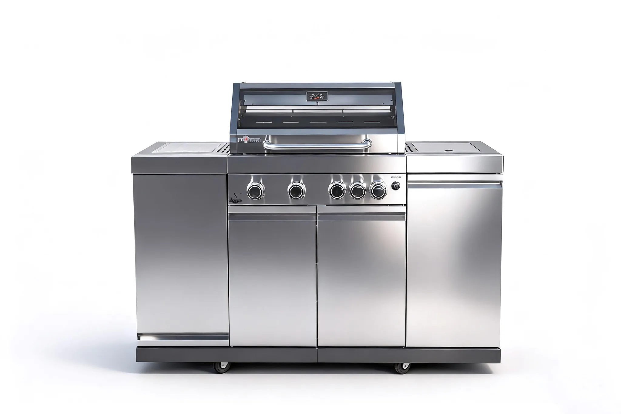 El Fuego Augusta Combi barbecue – Buitenkeuken met gas- en houtskoolfunctie