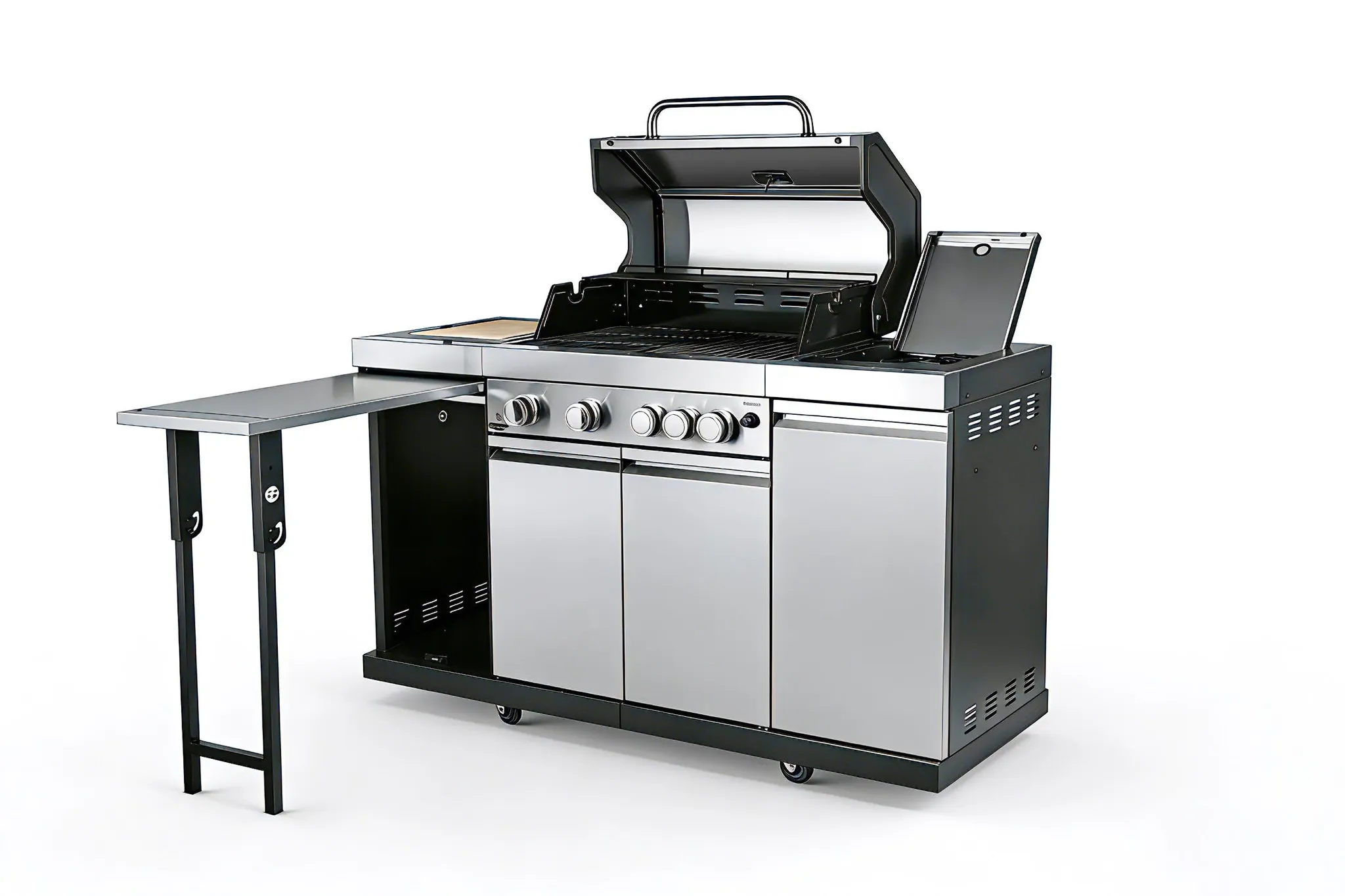 El Fuego Augusta Combi barbecue – Buitenkeuken met gas- en houtskoolfunctie