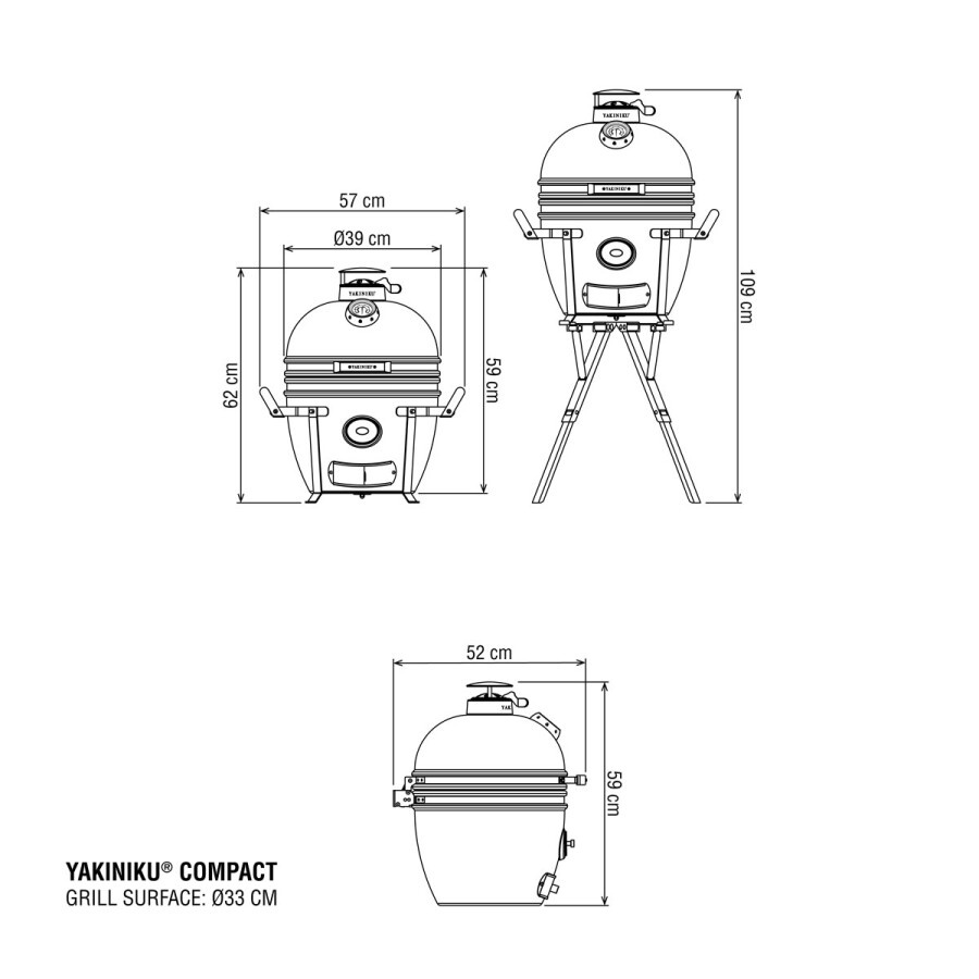 YAKINIKU Compact Kamado - Basic