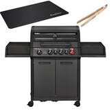 Enders Monroe Pro 4 SIK Turbo Gas Barbecue Mat Zwart