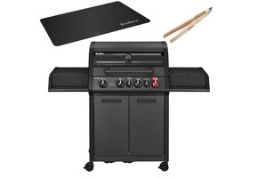 Enders Monroe Pro 4 SIK Turbo Gas Barbecue Mat Zwart
