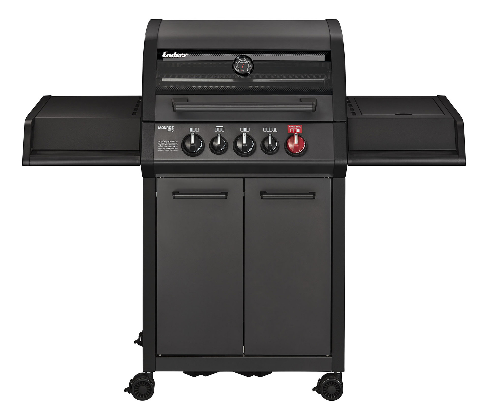 Enders Monroe PRO 3 SIK Turbo Gas Barbecue Mat Zwart
