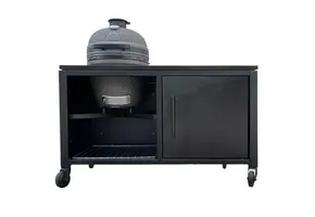 BestCharcoal Luxuos Buitenmeubel Kamado - Zwart Poedercoat